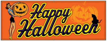 Happy Halloween Retro banner image