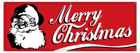 Merry Christmas Retro banner image