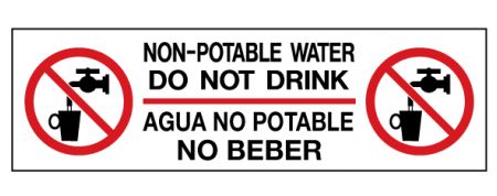 Non-potable water decal image