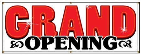 Grand opening banner image