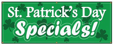 St Patrick's Day Specials banner image