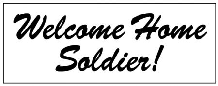 Welcome home soldier image