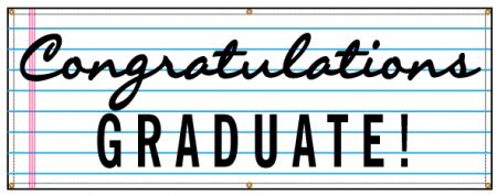 Congratulations Graduate lined banner image