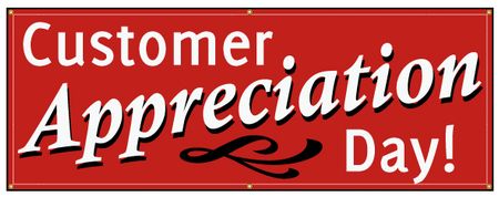 Customer appreciation day sign image