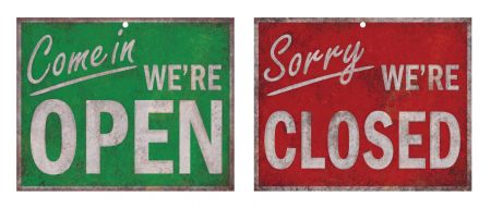 Open Closed sign image