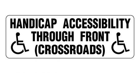 Handicap Accessibility magnetic symbol sign image