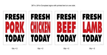 Fickle Creek Fresh Today yard sign kit