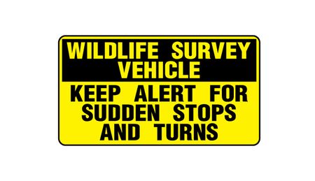 Wildlife Survey 8x15 sign image
