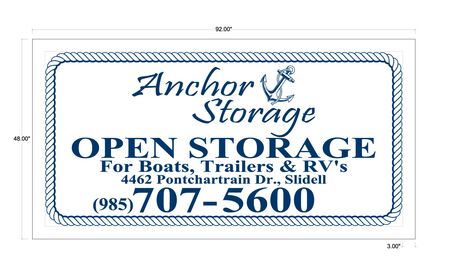 Anchor Storage 48x92 Adhesive Decal Image