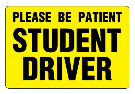 Please Be Patient Student Driver magnetic image