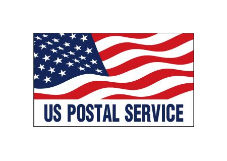 U.S. Postal Service Flag 14x24 decal sign image