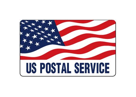 U.S. Postal Service Flag 14x24 magnetic sign image