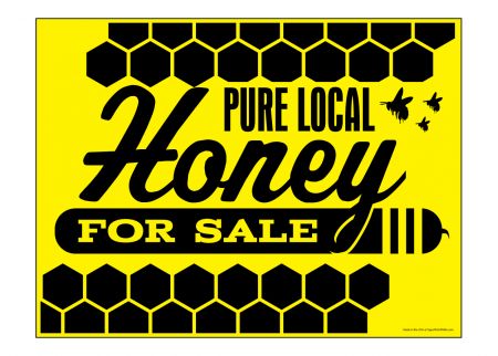 Pure Local Honey sign image