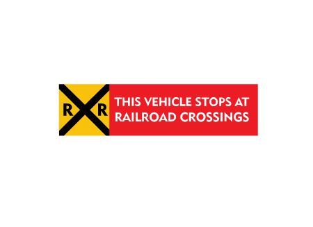 This Vehicle Stops at Railroad Crossings