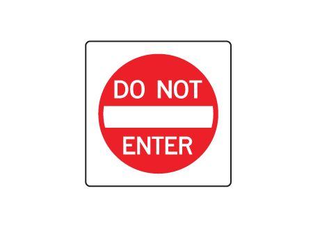 do not enter symbol