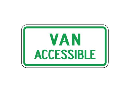 Van Accessible sign image