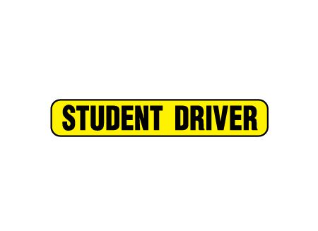 Student Driver magnetic image