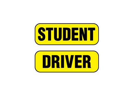 Student Driver magnetic image