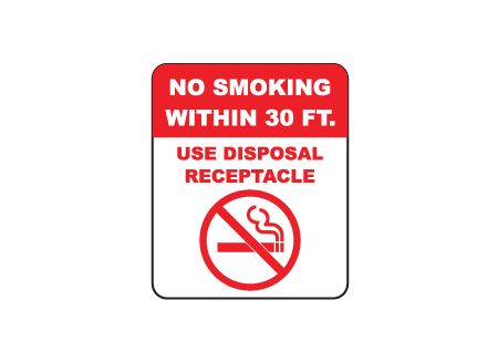 No Smoking sign image