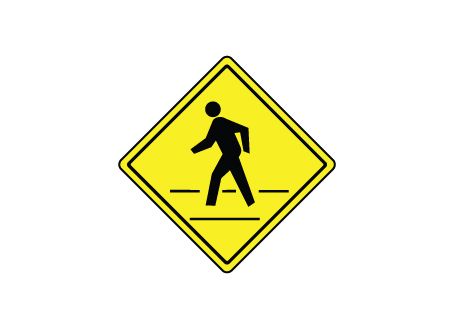 Pedestrian Crossing Diamond sign image