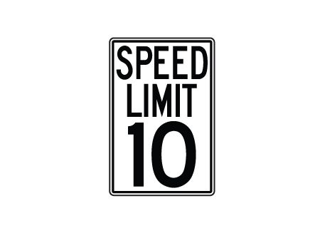 Speed Limit 10 MPH sign image