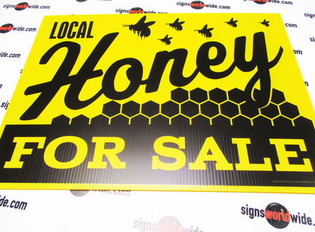 Local Honey For Sale Sign Image 1