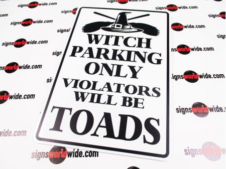 Witch Parking 1 sign image