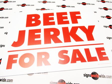 Beef Jerky For Sale Sign Image 1