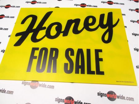 Honey For Sale Y&B Sign Image 1