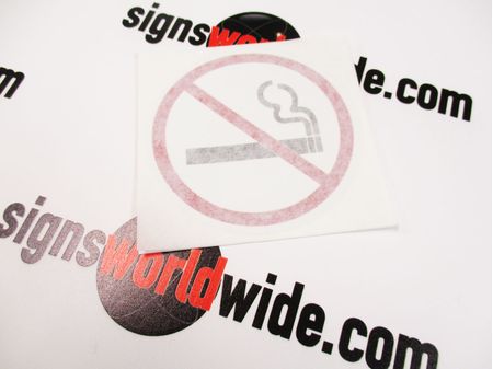 No Smoking Decal with Transfer Tape image