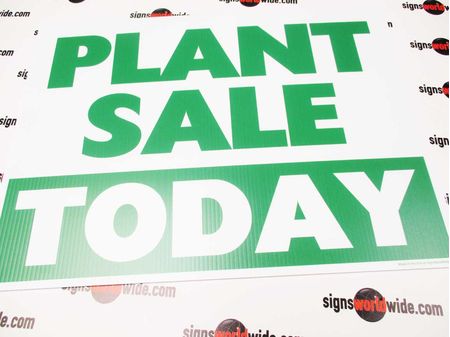 Plant Sale Today Sign Image 1