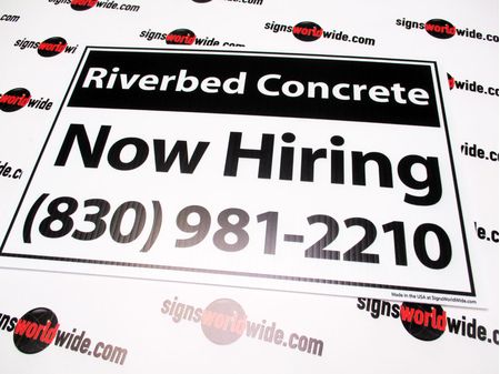 Riverbed Concrete 12x18 Yard Sign Image 1
