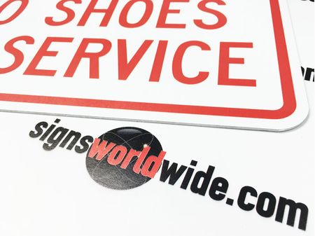 Sex No Shirt No Shoes No Service Sign Image 2