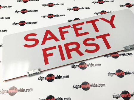Safety First Blasting Today v2 24 x 36 Reflective Folding Sign Image 2