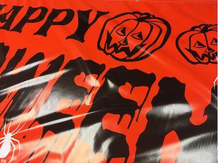Happy Halloween Orange Banner Image 2