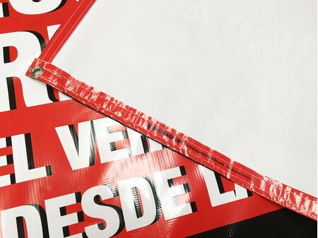 Wear Your Hard Hat 48" x 72" Spanish Banner Image 3