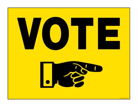 Vote Today Right sign image