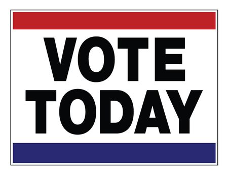 Vote Today 18x24 sign image