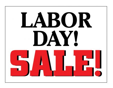 Labor Day Sale sign image