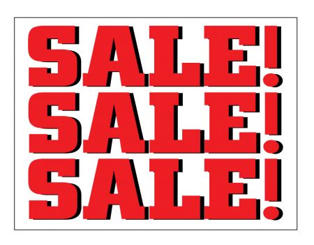 SALE SALE SALE sign image