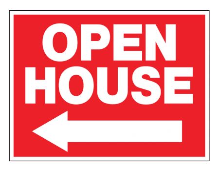 Open House left arrow sign image