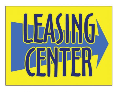 Leasing Center sign image