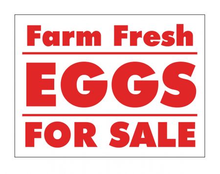 Farm Fresh Eggs sign image