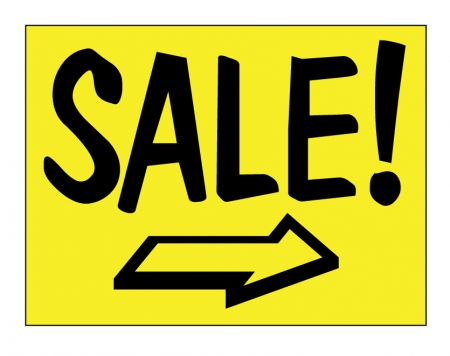 Sale right arrow sign image