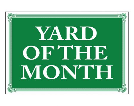 Yard of the Month sign image