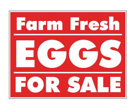 Farm Fresh Eggs Reverse sign image