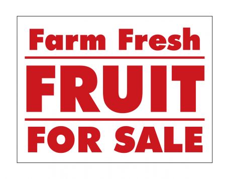 Farm Fresh Fruit sign image