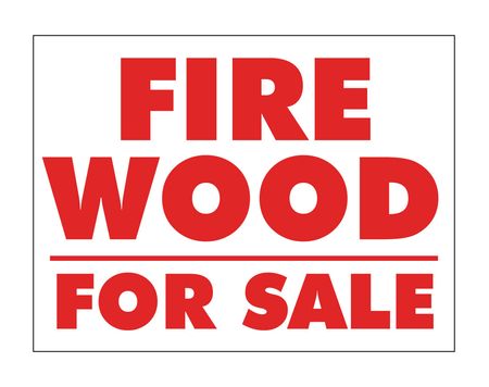 Firewood For Sale sign image