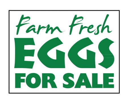 Farm Fresh Eggs sign image