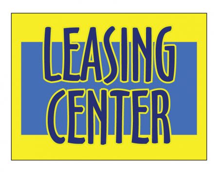 Leasing Center sign image